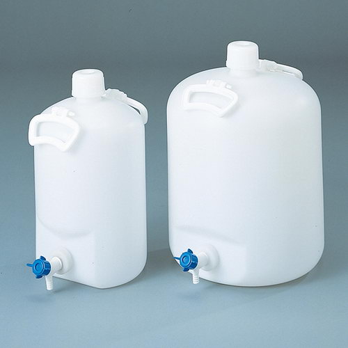 带龙头圆形瓶 ハンディーボトル活栓付 BOTTLE P